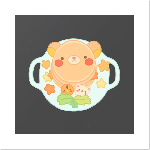 Rilakkuma Hotcakes Wall Art by Chubbit